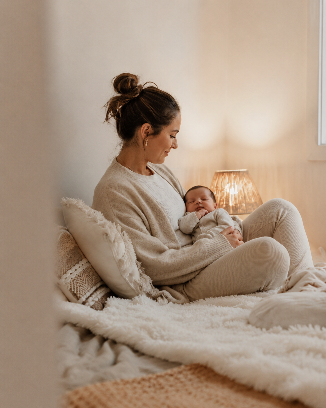 Maman et bébé en douceur